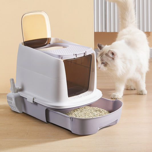 Enclosed Cat Litter Box
