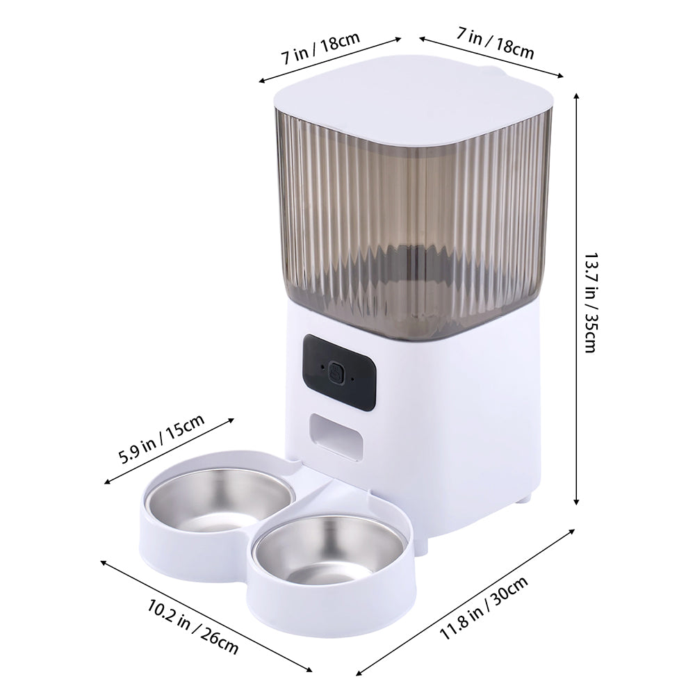 5L Dual Power Pet Feeder with App Control