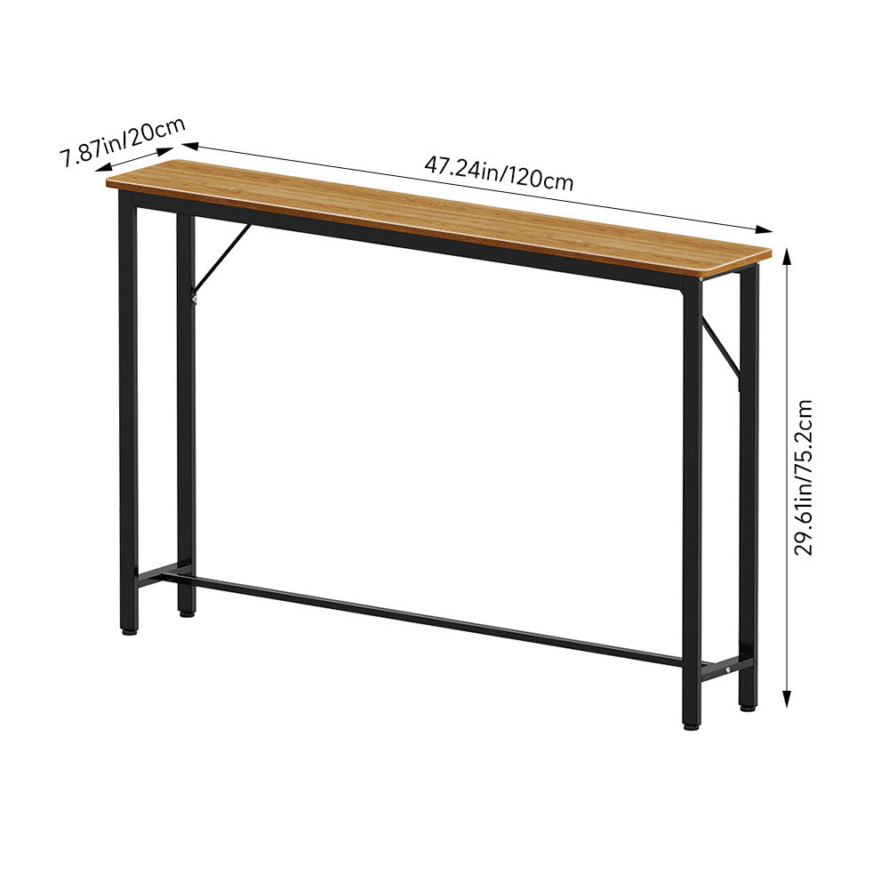 Slim Console Table Entryway Table with Adjustable Feet