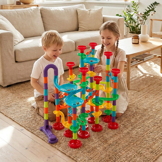 Marble Run Race Track Toy Set Construction Building Blocks Toys