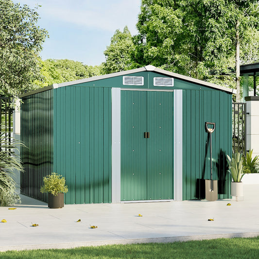 Steel Garden Storage Shed with Gabled Roof Top