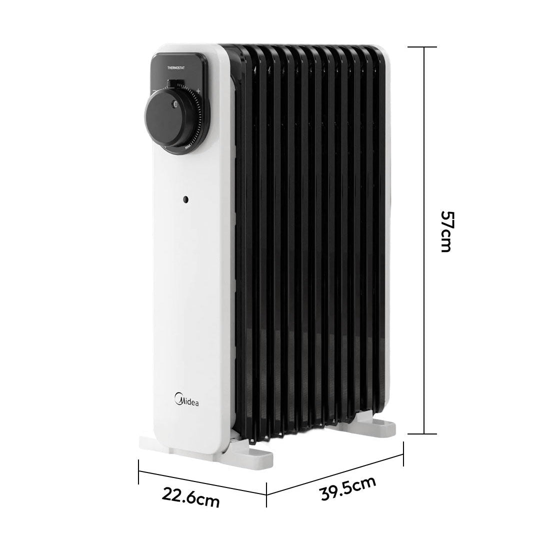 2300W 11-Fin Oil Filled Radiator Electric Heater