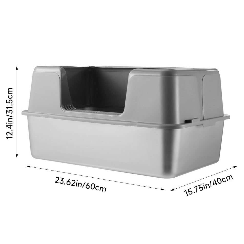 Semi-Closed Anti-Splash Cat Litter Box Pet Toilet