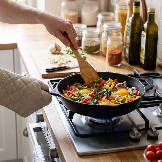Cast Iron Frying Pan with Handles
