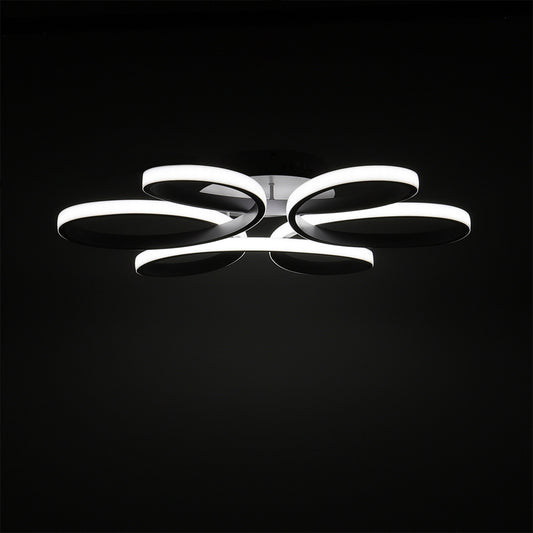 Modern Acrylic Petal LED Semi Ceiling Light