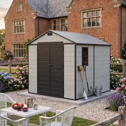 7x8 FT Large Garden Storage Shed