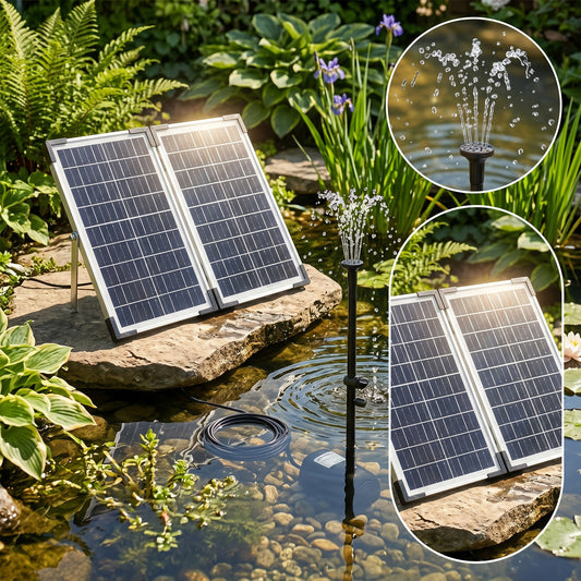 20W Outdoor Solar Fountain Pump Kit