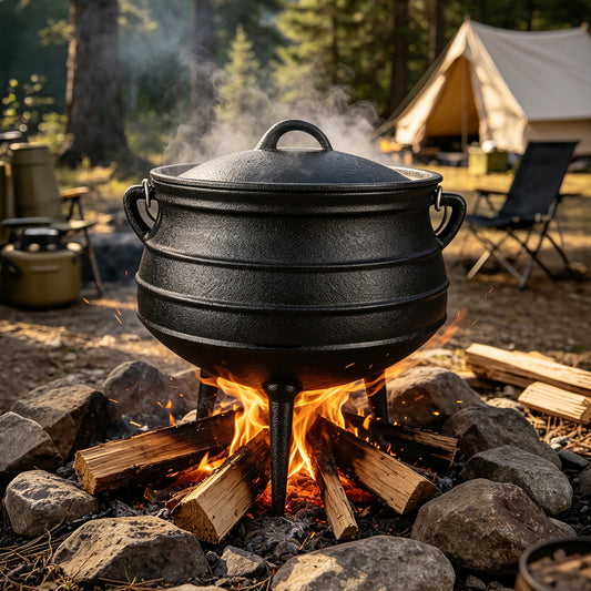 Cast Iron Cauldron with Lid