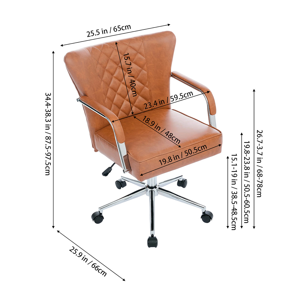 Height-Adjustable Swivel Office Chair