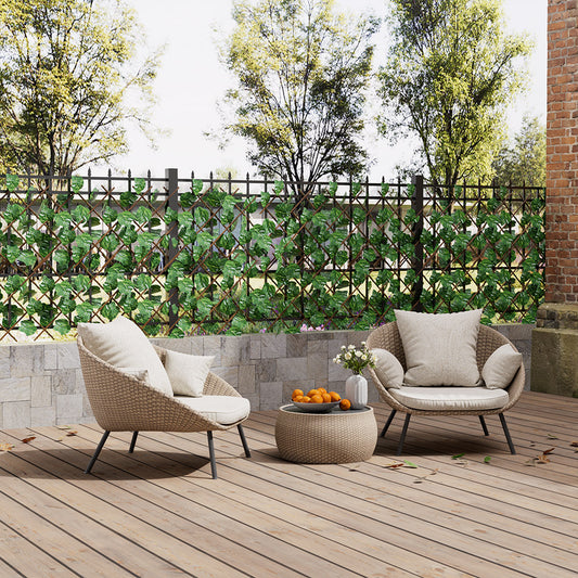 Grape Leaf Artificial Hedge Panel