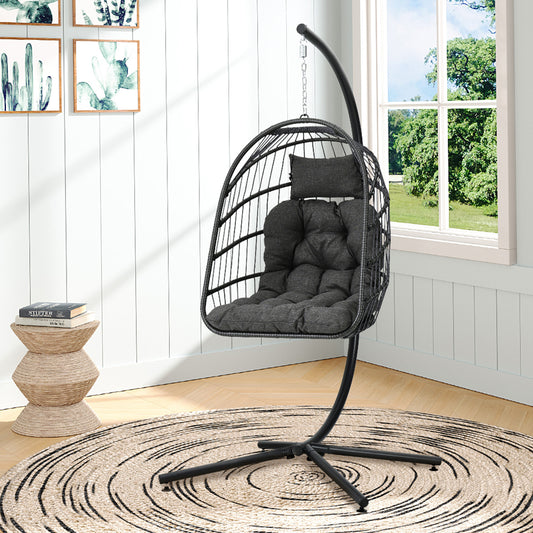 Hanging Chair with Stand and Cushion