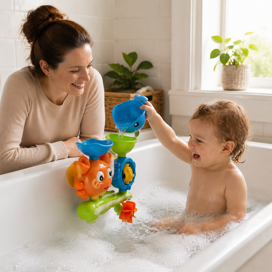 Wall-Mounted Crab Bath Toy for Kids