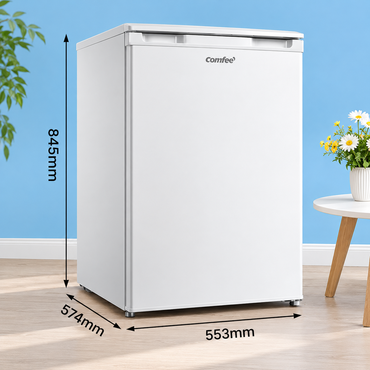 88L Freestanding Under Counter Freezer