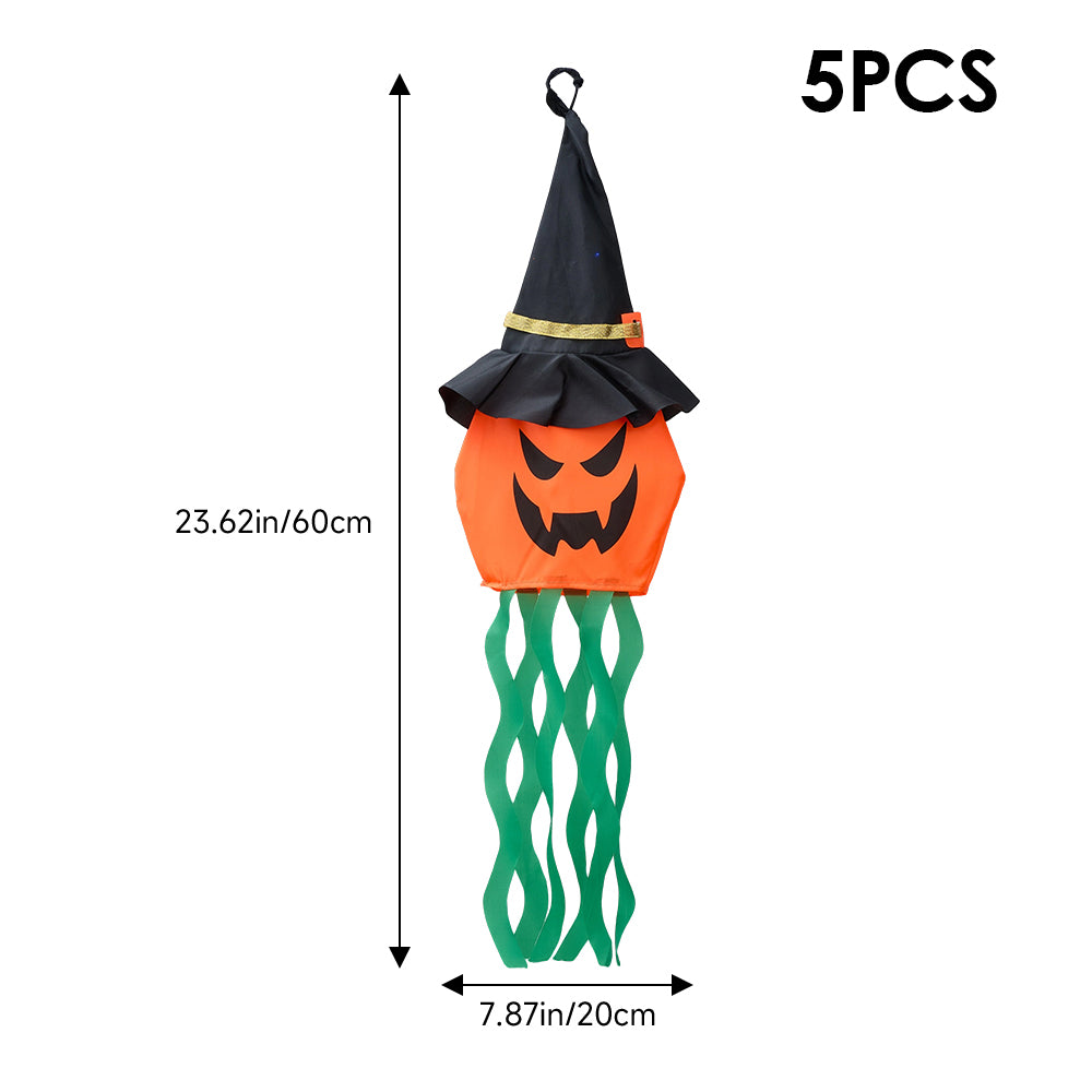 5pcs Halloween Decorations Ghost Pumpkins with LED Lights