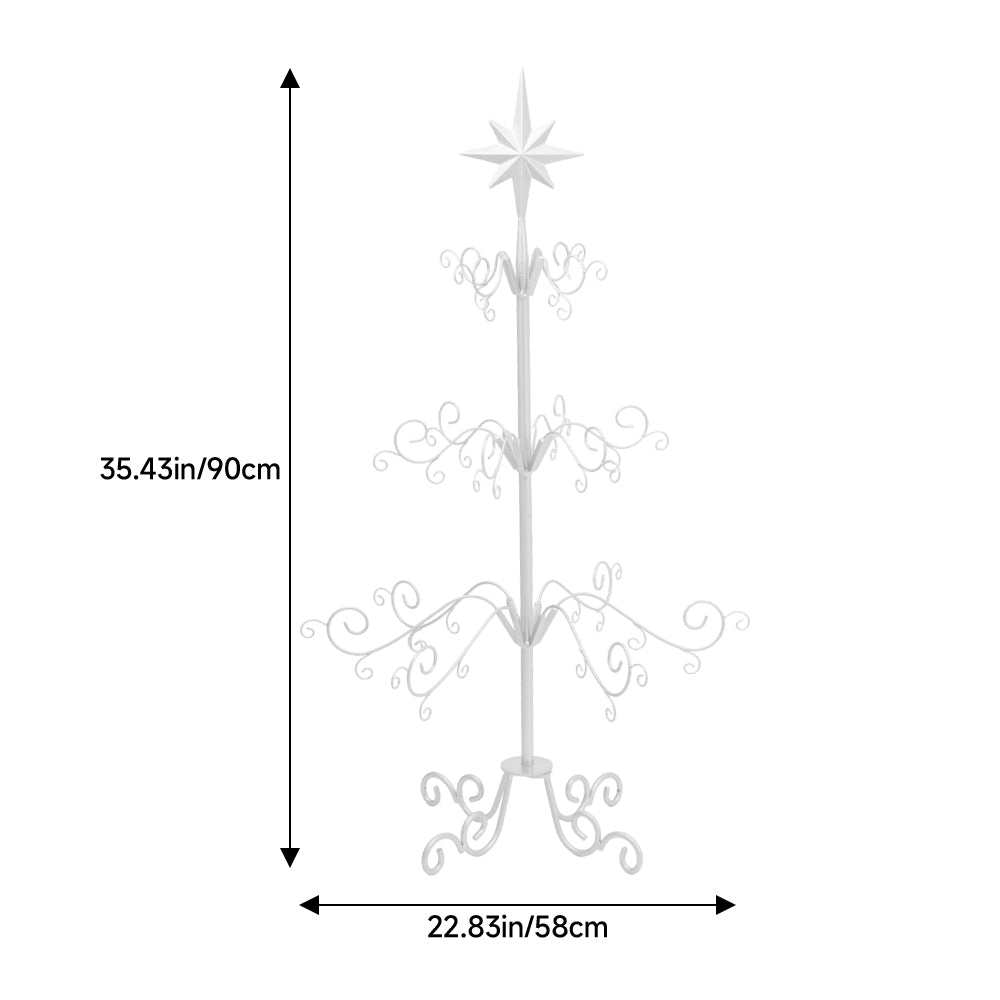 90cm Christmas & Holiday Ornament Display Stand with Star Top