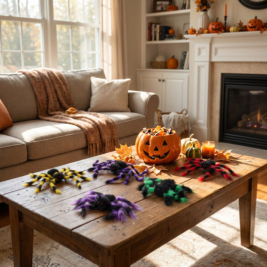 5pcs Halloween Spider Decorations