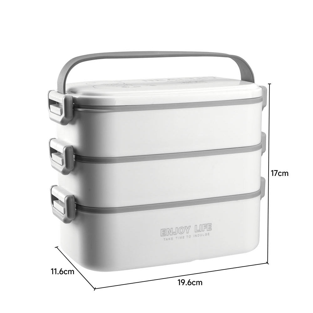 Stackable Bento Lunch Box with Handle 3 Layer