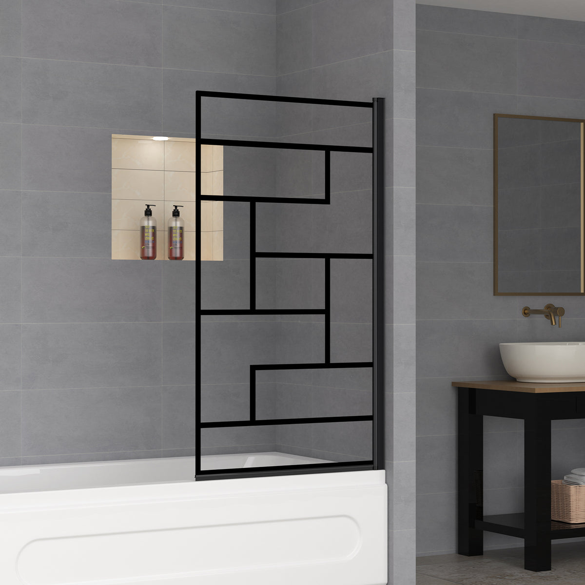 180 Degree Rotation Over Bath Shower Screen