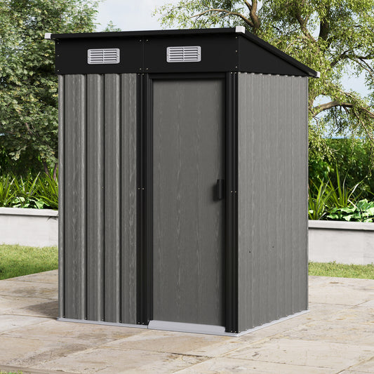 4 x 4FT Outdoor Metal Garden Storage Shed
