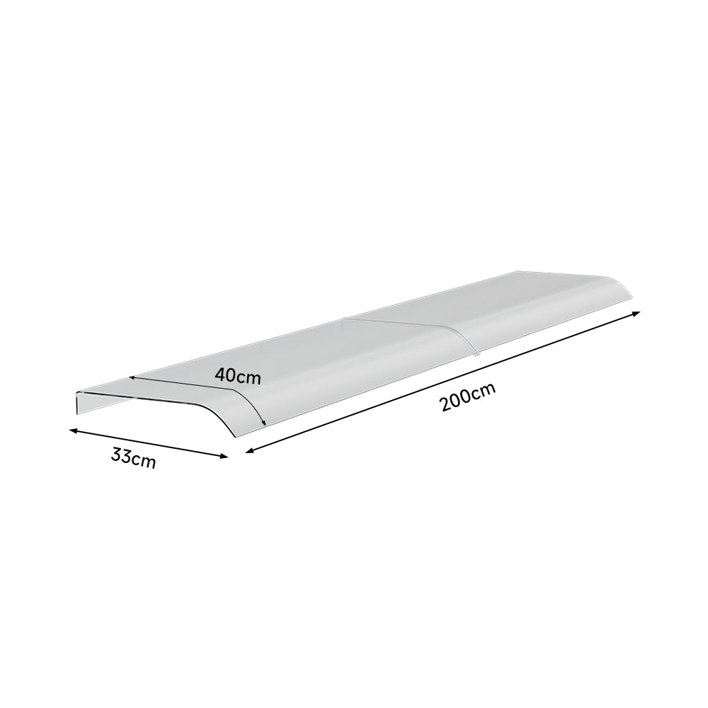 33CM W PET Frosted Rain Shelter