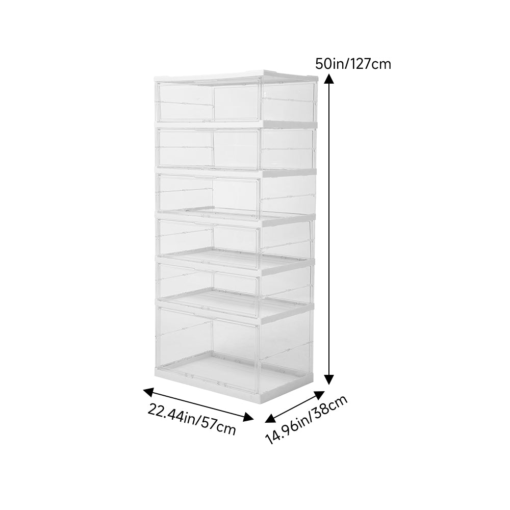 Foldable Storage Box with Magnetic Doors