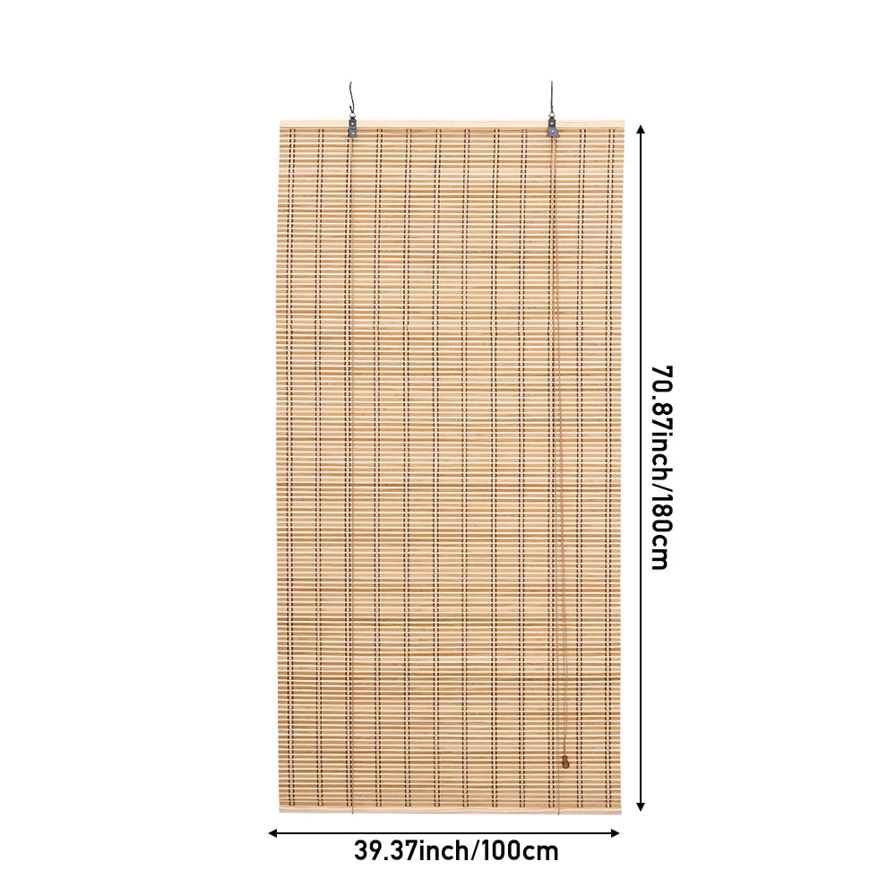 Natural Roll-Up Bamboo Blinds for Windows