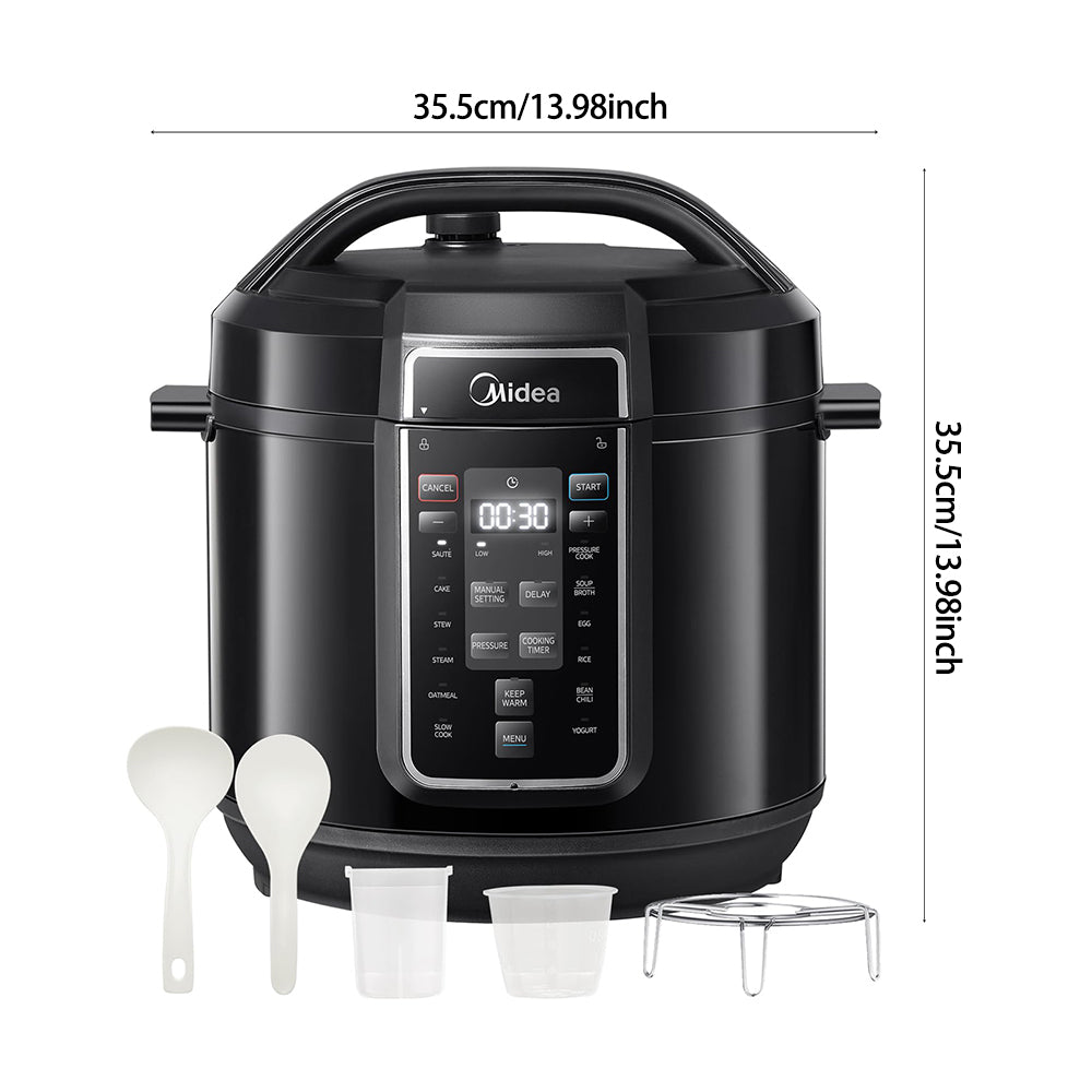 1200W Multifunctional Household Pressure Cooker 7.6L Stainless Steel Inner Pot