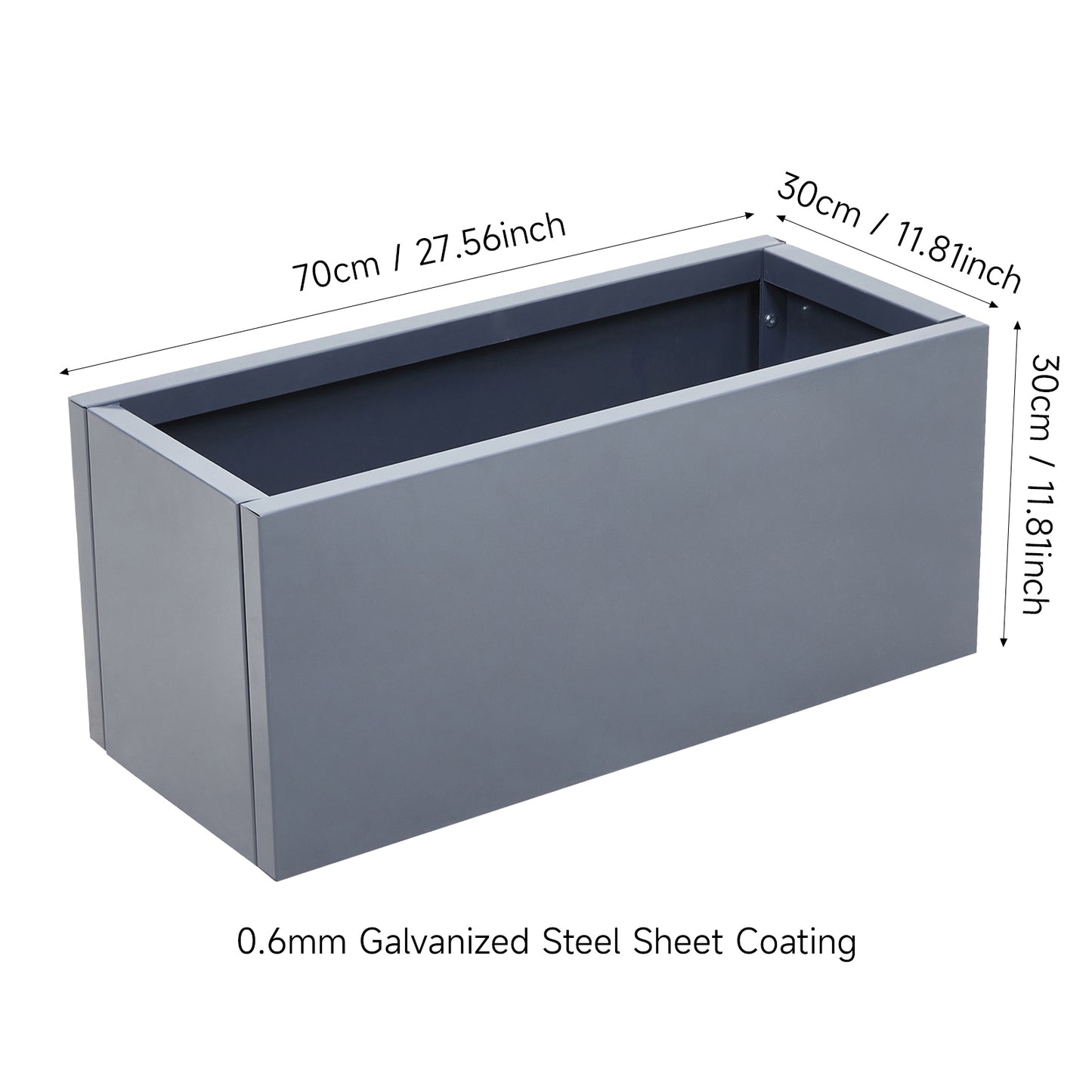 70cm Decorative Metal Garden Planter