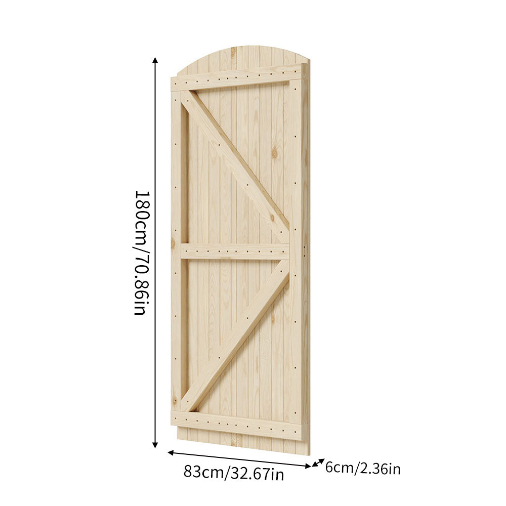 83cm W Arch Top Heavy-Duty Garden Gate with Latch
