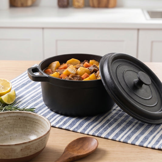 5L Pre-Seasoned Cast Iron Dutch Oven with Lid
