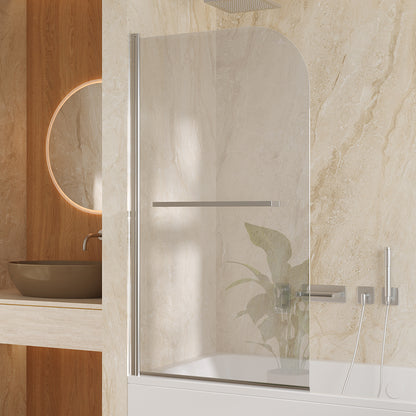 180 Degree Rotation Over Bath Shower Screen With Handle