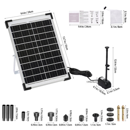 10W Solar Fountain Pump