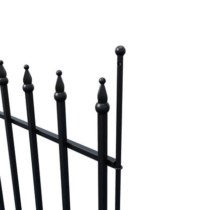 5-Panel Decorative Metal Garden Fence Set
