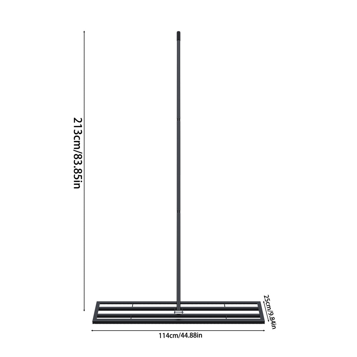 Garden Lawn Levelling Rake with Serrated Design