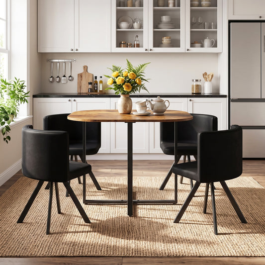 Dining Table Set with 4 Chairs