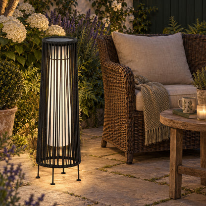 2-Pack Solar Outdoor Floor Lamp