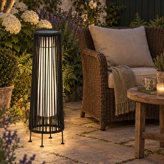2-Pack Solar Outdoor Floor Lamp