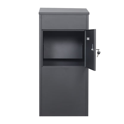 90cm Lockable Galvanised Steel Outdoor Parcel Drop Box