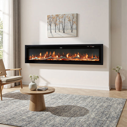 1800W Electric Fireplace with Wifi & Remote Control
