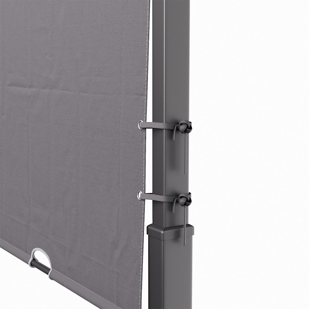 Retractable Arc-Shaped Steel Pergola
