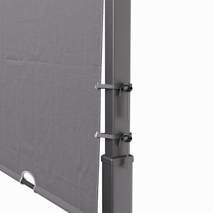 Retractable Arc-Shaped Steel Pergola
