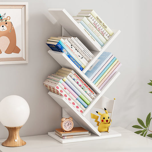 Rustic Standing Tree Bookshelf Wood Display Rack