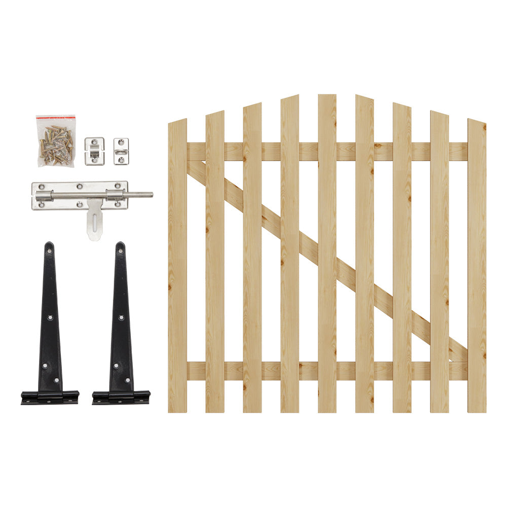 120x120cm Outdoor Wooden Garden Gate Fence Door