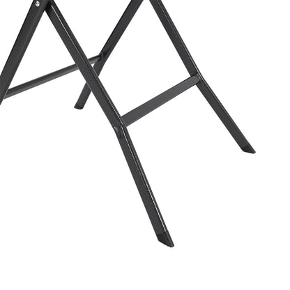 Set of 2 Outdoor Rattan Plastic Folding Chairs Black