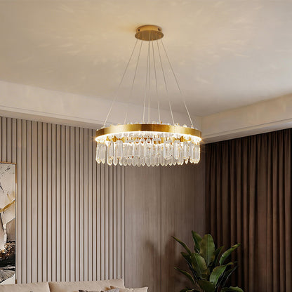 Luxurious Crystal Pendant Light Chandelier with Remote Control