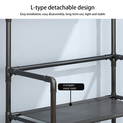 Entryway 4 Tier Shoe Rack with Coat Hanger