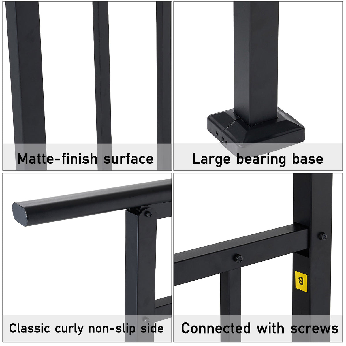 Adjustable Galvanised Steel Stair Handrail