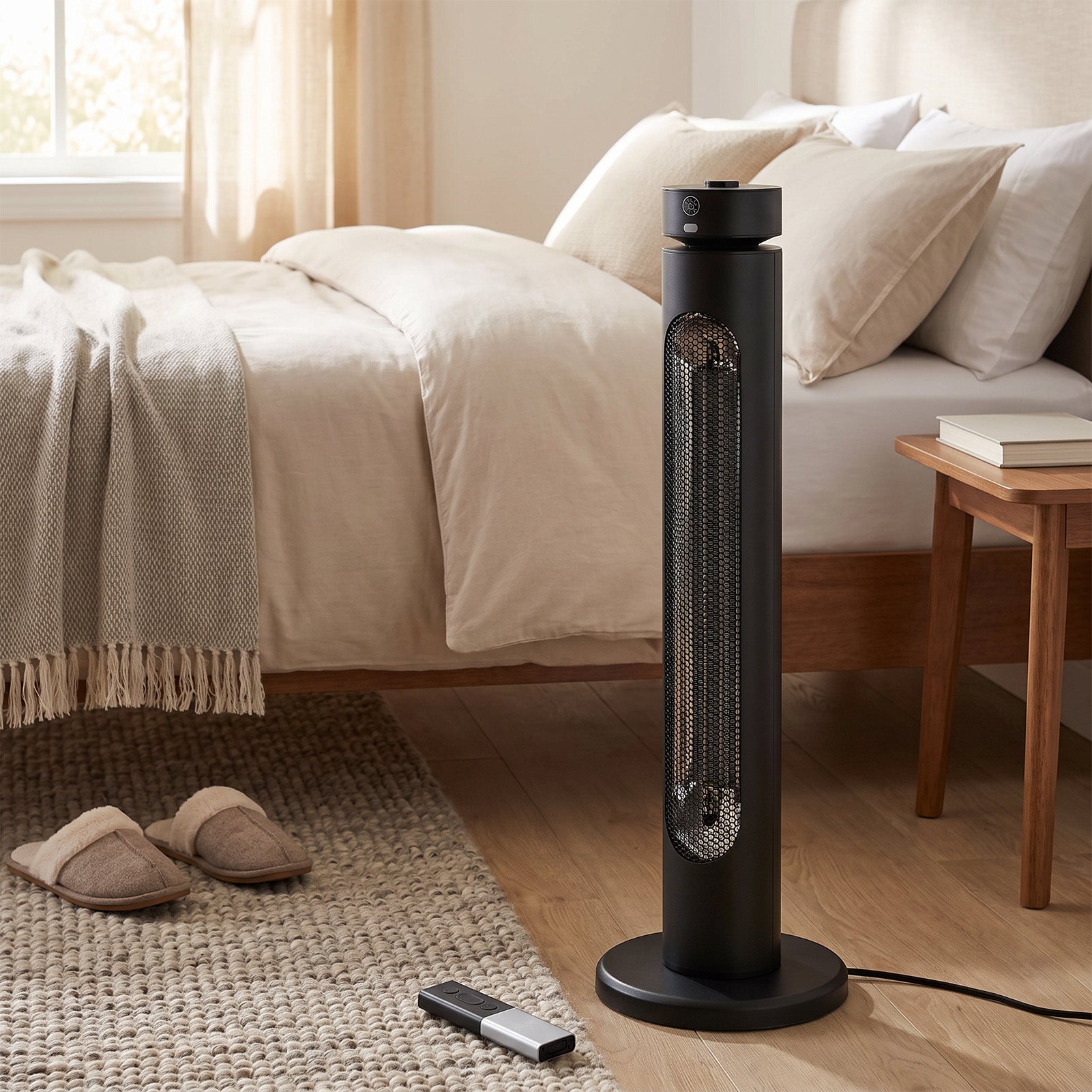 2000W Freestanding Infrared Patio Heater with Remote Control IP45 Rated