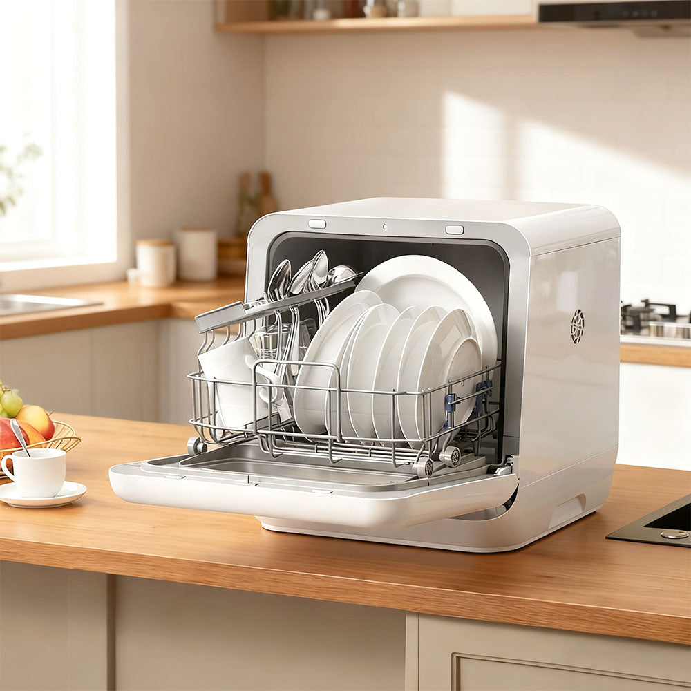 5L Countertop Dishwasher with 6 Wash Programs