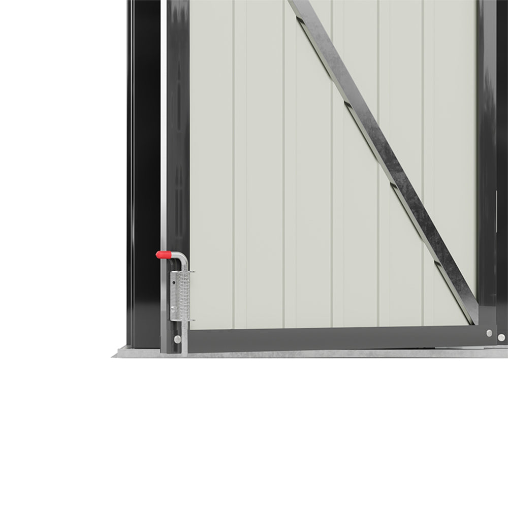 6x8FT Metal Garden Shed with Foundation